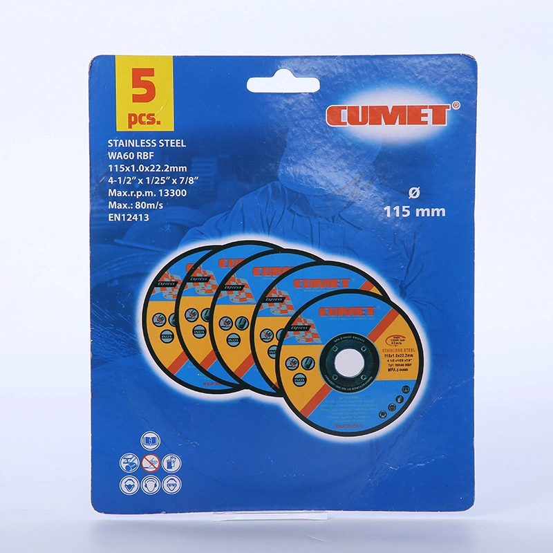 Cumet 4” Cutting Disc for Inox Metal Steel Abrasive