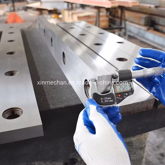 Stahlscheren-Metallschneidmesser für Schermaschinen-Metallstahl, hergestellt in China