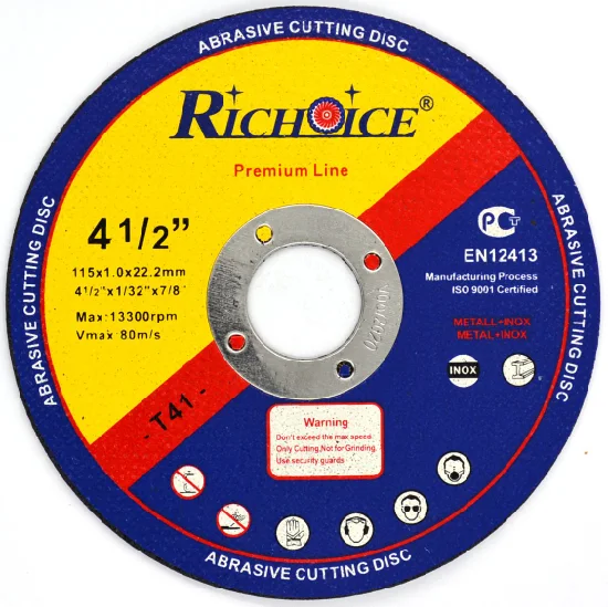 Richoice 115/125/150/180/230 mm Metall/Stahl/Stein für Winkelschleifer, Schleifen, Trennscheiben, Schleifscheiben