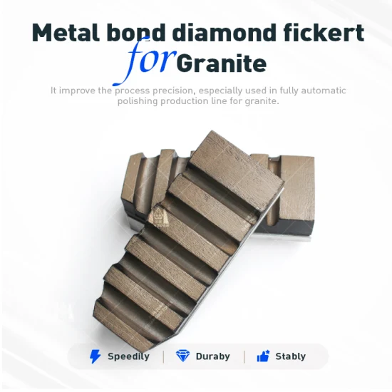 Hochglänzender Diamant-Fickert-Schleifblock zum Polieren von Granit